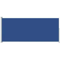 vidaXL Seitenmarkise 180 x 500 cm Blau Polyester
