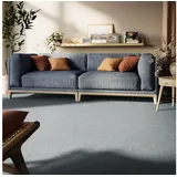 Steffensmeier Teppichboden Cambridge Young Meterware | Auslegware für Kinderzimmer Wohnzimmer Schlafzimmer | Silber, Größe: 100x100 cm