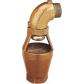 CALEFFI Auslauftrichter drehbar 1 1/4" AG x 1 1/4" IG bronze