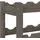 vidaXL Weinregal 30 Flaschen  Grau