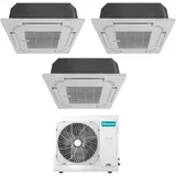 Hisense - trial split-kassetten-klimagerät 12+12+12 mit 4amw81u4raa r-32 wi-fi optional 12000+12000 - neu