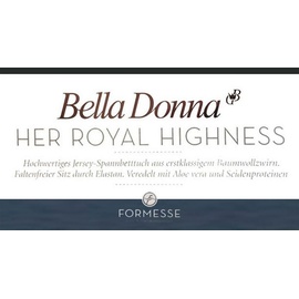 Bella Donna Jersey 90 x 190 - 100 x 220 cm schwarz