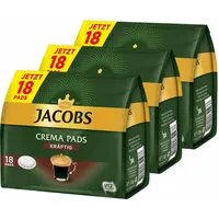 JACOBS KAFFEEPADS Crema PADS Kräftig Intensiver Vollmundiger Geschmack 54 PADS