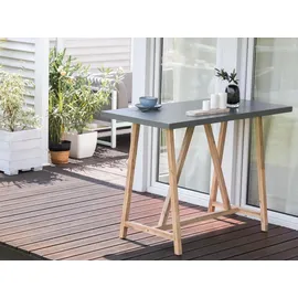 Beliani Talamone Gartentisch 140 x 70 x 100 cm Grau