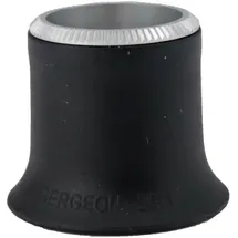 Bergeon 3611-N-2.5 Lupe, Vergrößerung 4x, Weichgummi, mit verschraubtem Aluminium-Ring