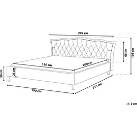 Beliani Beliani, Bett, Metz 180 x 200 cm,