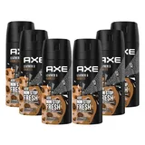 Axe Bodyspray Leather & Cookies 150 ml, 6er Pack,