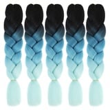 LICHENGTAI 5er Pack Braids Extensions Flechthaare Ombre Jumbo Braid Haarverlängerung Kunsthaar Haar Flechten Extensions Hair Jumbo Flechten Hair Extensions DIY Frisur für Crochet, Twist