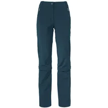Vaude Farley Stretch Capri T-Zip III Hose Damen Blau 46