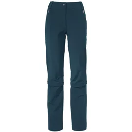 Vaude Farley Stretch Capri T-Zip III Hose Damen Blau 46