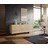 DeLife Sideboard Cuor, Keramik Laminam® Sabbia Eichefarbig 180 cm 2 Türen 3 Schubfächer Fuß S braun 180 cm x 75 cm x 45 cm