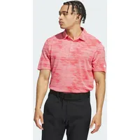 Adidas Ultimate365 Textured Stripe Poloshirt Semi Pink Spark / Better Scarlet 2XL