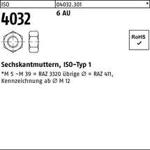 Bufab Sechskantmutter ISO 4032 M 2,3 Stahl blank