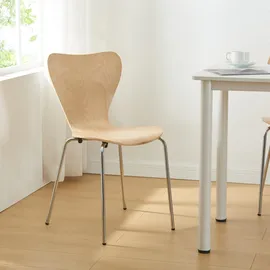 [en.casa] Esszimmerstuhl Essunga Holz/Metall beige 4er Set