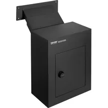 Vevor Mauerdurchwurf Briefkasten Schwarz