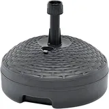 IPAE PRO GARDEN Runder Schirmständer, Made in Italy, 58x58x15 cm, Farbe Anthrazit