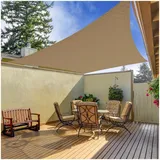 casa pura Atmungsaktives Sonnensegel Sand 3 x 5 m