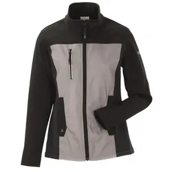 Damen Stretch-Hybridjacke "Norit" - 36 - zink/schwarz