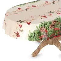 ANRO Wachstuchtischdecke Wachstischdecke Tischdecke abwaschbar Gartentischdecke Wachstuch Eckig rund