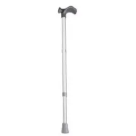 Queralto Gehstock anatomisch gerade Aluminium eloxiert Grau