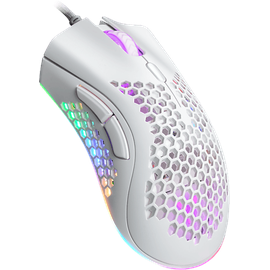 ISY Honeycomb RGB Gaming Maus, Weiß