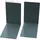 Alco Buchstütze Metall 85x140x140 mm Grau 2 St.