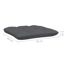 vidaXL 4-Sitzer-Gartensofa mit Anthrazit Kissen Massivholz Kiefer