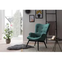 SalesFever Relaxsessel SALESFEVER Polyester 80 x 92 x 99 cm Grün mit Zierknöpfen
