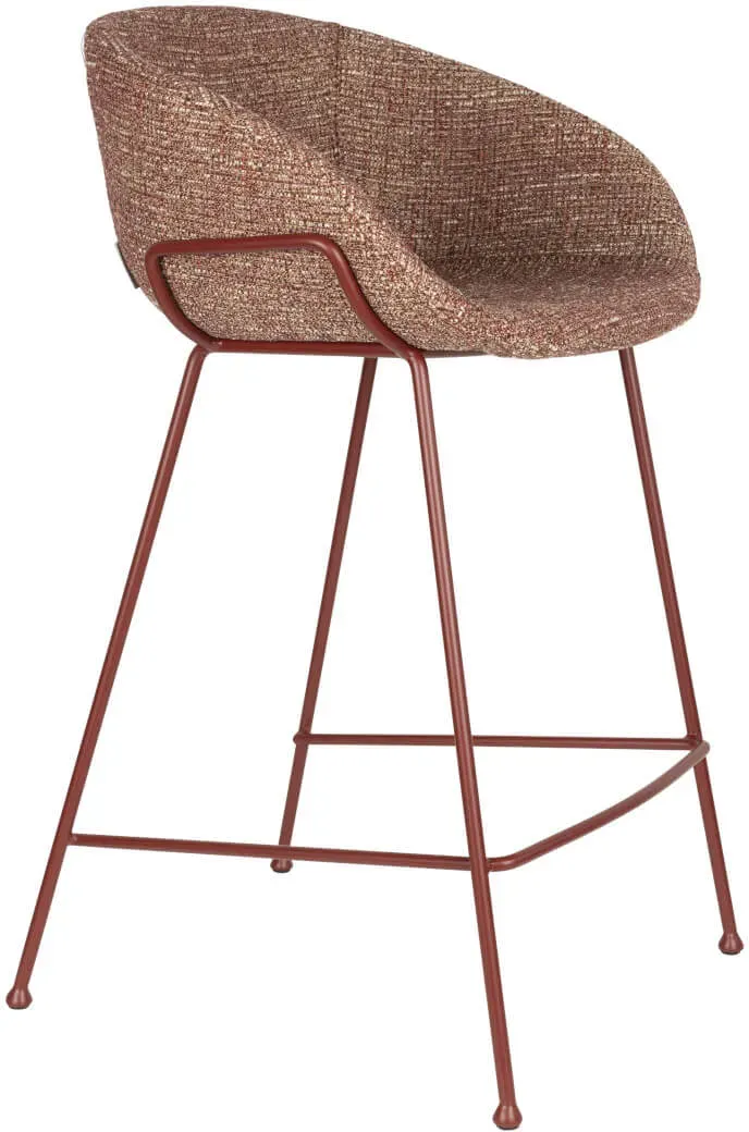 Zuiver Feston Barhocker, höhe 65 cm, rot