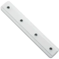 Gardinia Schienenverbinder für Aluminium-Vorhangschiene, 2-läufig, Weiß