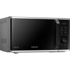 Samsung MS2AK3515AS/EG Mikrowelle, 800 W, 23 l Garraum, 48,9 cm Breite, Kratzfester Keramik-Emaille-Inneraum, QuickDefrost Auftauprogramme, Silber