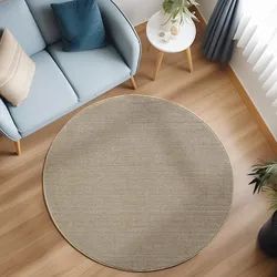 Teppich AYYILDIZ TEPPICHE "LOOM 4300", beige, H:7mm Ø:200cm, Polypropylen, Teppiche, pflegeleicht, robust, strapazierfähig