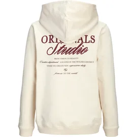 Jack & Jones Junior Kapuzensweatshirt bedruckt Weiß 164