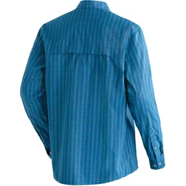 Maier Sports Langarmhemd Blue Check 56