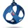 Curli Clasp Hundegeschirr Blau XL
