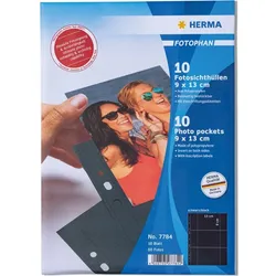 Herma Fotophan 9x13 quer schwarz 10 Blatt