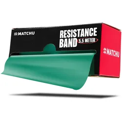 Widerstandsband Rolle - 5.5 M - Resistance Fitnessband - Trainingsband - Grün GRÜN 6kg