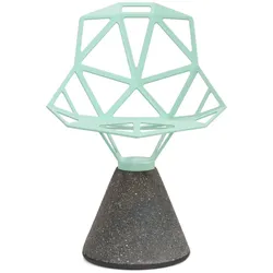 Magis Chair One, Sockel aus Zement, mint