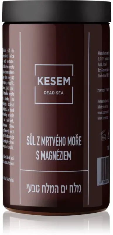 KESEM Dead Sea Salt with Magnesium natürliches Badesalz aus dem Toten Meer 1 kg