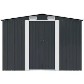 vidaXL Geräteschuppen 2,57 x 2,05 m anthrazit