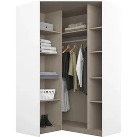 Rauch Celle 117 x 210 x 117 cm weiß/hochglanz weiß