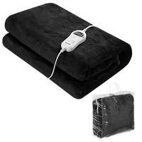 monzana Monzana® Heizdecke 180x130cm 10 Heizstufen Timer Abschaltautomatik Wärmeunterbett Wärmedecke Kuscheldecke Bett Anthrazit