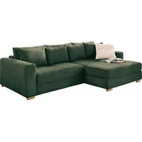 JOB Ecksofa Kampen Cord Grün