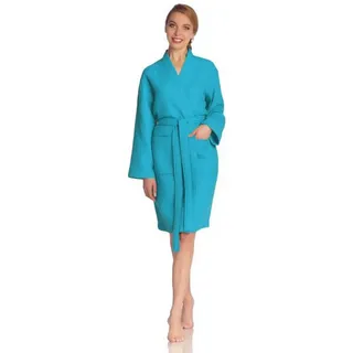VOSSEN Bademantel Rom turquoise XL