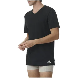 adidas V-Neck Shirt schwarz XL