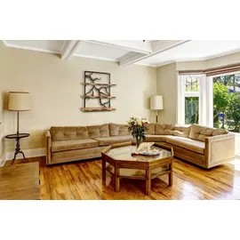 Kobolo Wandregal 59 x 20 x 66 cm Braun