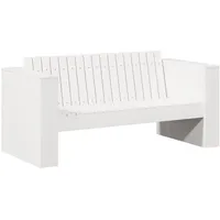 vidaXL Garten-Sofa Loungesofa weiß