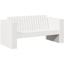 vidaXL Garten-Sofa Loungesofa weiß