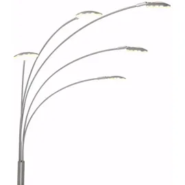 Steinhauer Stehleuchte Standleuchte Beistellechte Designleuchte dimmbar Metall Glas silber