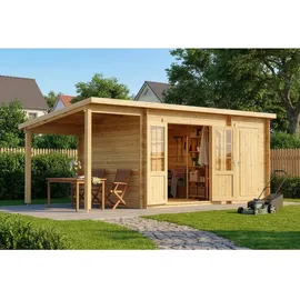 Alpholz Gartenhaus Maria 4,50 x 2,50 m Beige